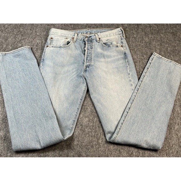 Levi's Other - Vintage Levi's 501xx Jeans Mens 32x34 Blue Denim Light Wash Raw Distressed